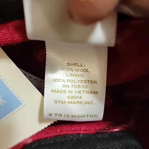 JANIE AND JACK RED PLAID WOOL PANTS, SIZE 6-12 MONTHS, NEW! - Picture 9 of 12